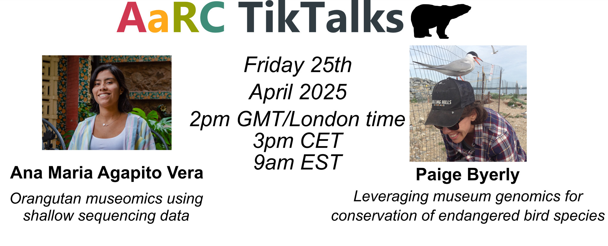 AaRCTikTalks poster for April 2025